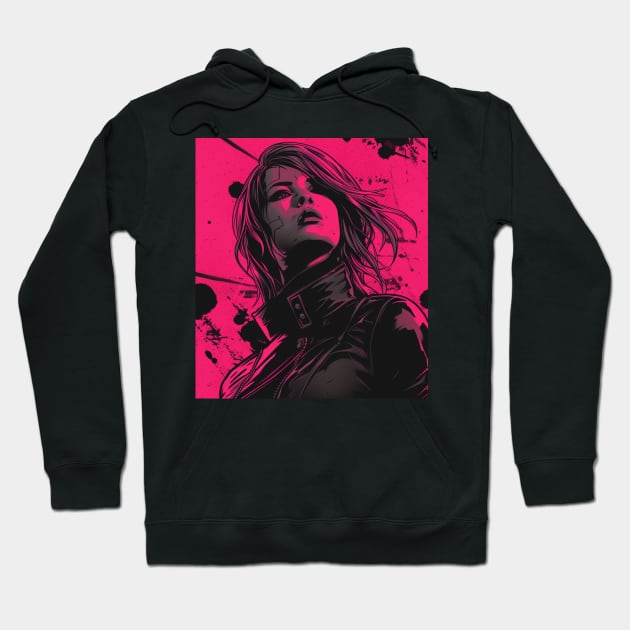 Yakuza Cyberpunk Girl Japanese Vaporwave Urban Style Hoodie by Nightarcade